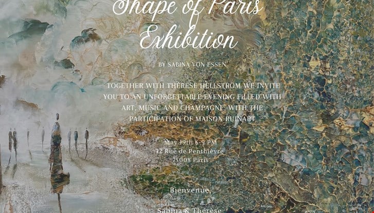 Invitation exposition shape of paris