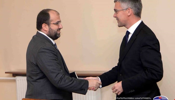 Ambassador Ulrik Tideström met the Acting Minister of Nature Protection Mr. Erik Grigoryan