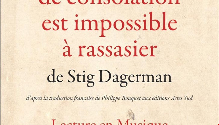 Lecture au piano Stig Dagerman.