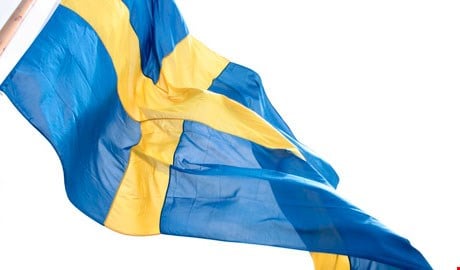 The Swedish flag