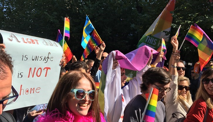 Pride parade in Pristina 2017.