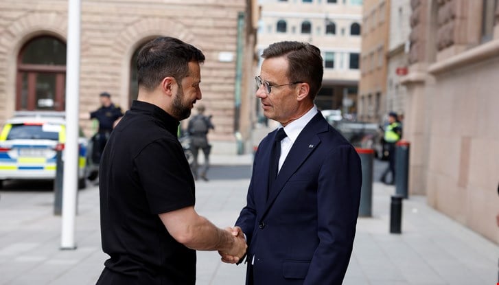 PM Kristersson welcomes President Zelenskyy