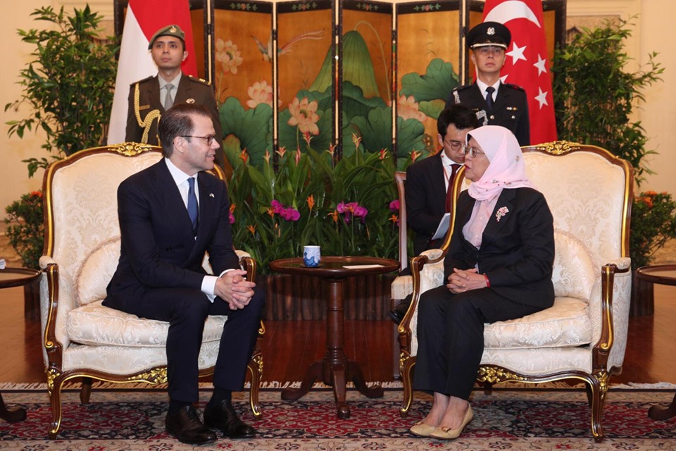 HRH Prince Daniel and President Halimah Yacob